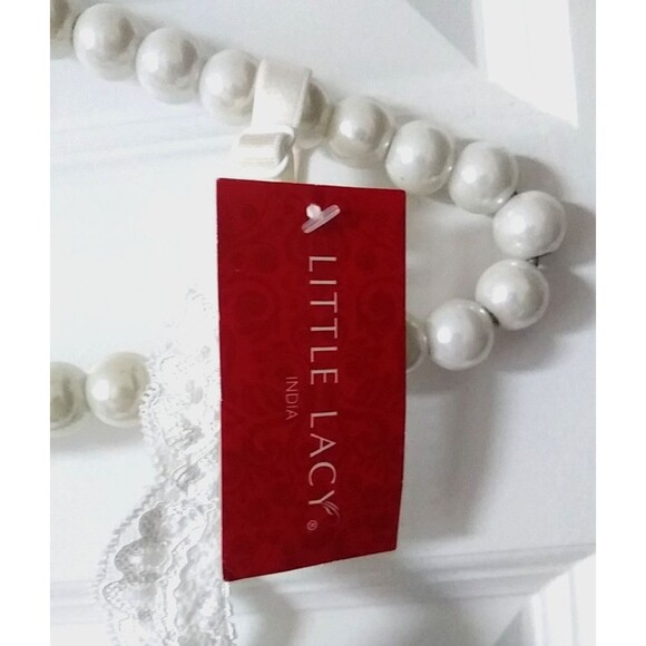 LITTLE LACY India Julia White Wire Free Lace Bra Bralette 38"/95 PVT Ltd NWT - Picture 3 of 12